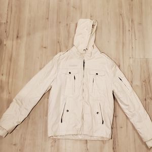 Guess Men's White Coat